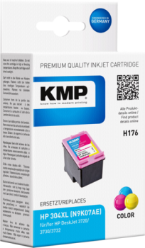 KMP H175CX Tintenpatrone color kompatibel mit HP N9K07AE 304 XL
