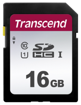Transcend SDHC 300S         16GB Class 10 UHS-I U1