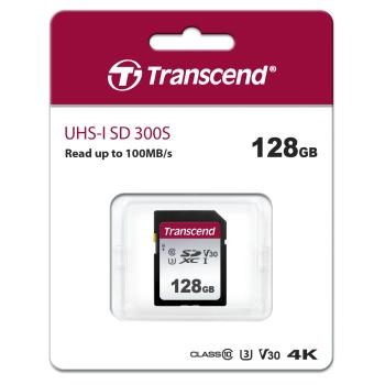 Transcend SDXC 300S        128GB Class 10 UHS-I U3 V30