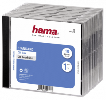 1x10 Hama CD-Leerhülle Standard 44746