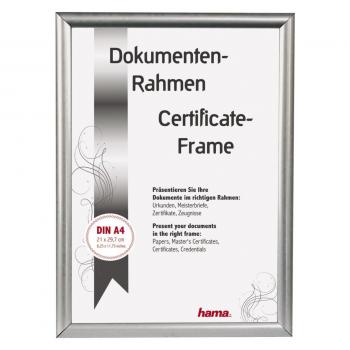 Hama Madrid silber       21x29,7 Kunststoff DIN A4          66842