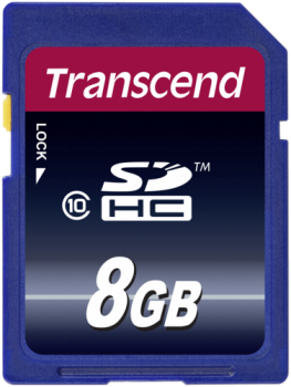 Transcend SDHC               8GB Class 10