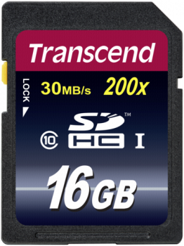 Transcend SDHC              16GB Class 10