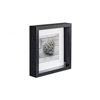 Hama Scala 3D schwarz      23x23 Portrait Holz Passepartout 59773