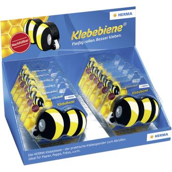 1x12 Herma Klebebiene Klebespender 15m Kleberolle 1120