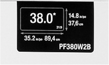 3M PF380W2B Blickschutzfilter f Desktops 95,3 cm Weit 38" 21:9