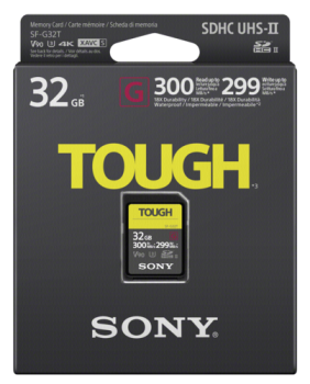 Sony SDHC G Tough series    32GB UHS-II Class 10 U3 V90