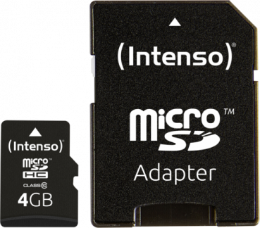 Intenso microSDHC            4GB Class 10