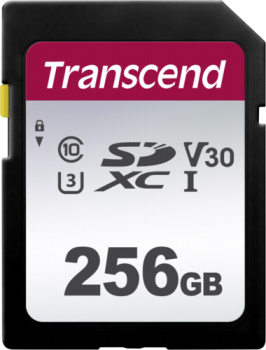 Transcend SDXC 300S        256GB Class 10 UHS-I U3 V30