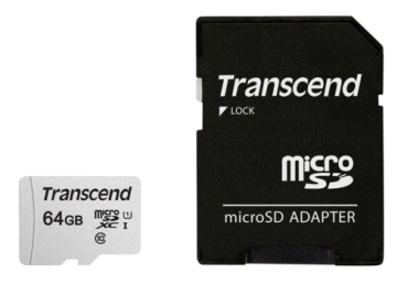 Transcend microSDXC 300S-A  64GB Class 10 UHS-I U1