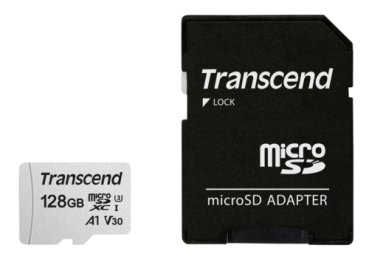 Transcend microSDXC 300S-A 128GB Class 10 UHS-I U3 V30 A1