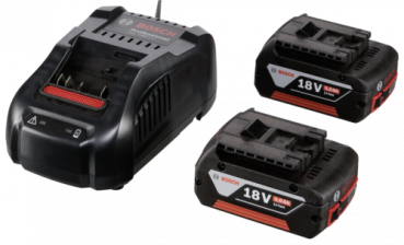Bosch GAL 1880 CV Ladegerät + 2x GBA 18V 5,0 Ah
