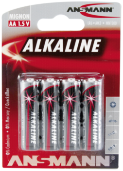 1x4 Ansmann Alkaline Mignon AA LR 6 red-line
