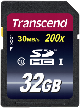 Transcend SDHC              32GB Class 10