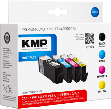 KMP C110V Multipack komp. mit Canon PGI-580/CLI-581 XXL