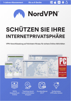 Nord VPN Software bis zu 6 Geräte