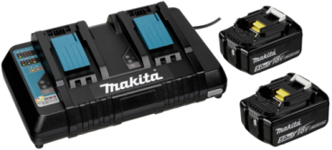 Makita Energy Kit 197629-2 2x BL1850B + DC18RD