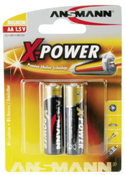 1x2 Ansmann Alkaline Mignon AA LR 6 X-Power
