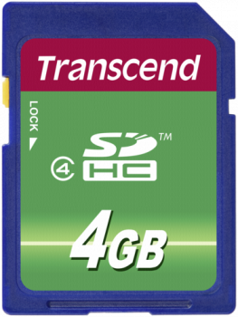 Transcend SDHC               4GB Class 4