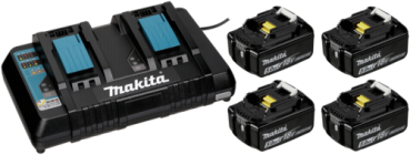 Makita Energy Kit 197626-8 4x BL1850B + DC18RD