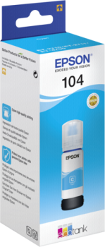 Epson EcoTank cyan T 104 65 ml               T 00P2