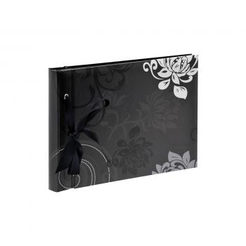 Walther Grindy schwarz   23,5x16 40 schwarze Seiten Buch   FA200B