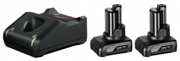 Bosch 2x 6.0Ah, GAL 12V-40 Akku