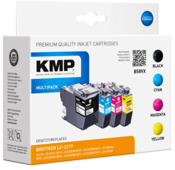 KMP B58VX Vorteilspack BK/C/MY/Y komp. mit Brother LC-3219VALDR