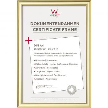 Walther Trendstyle       21x29,7 Kunststoff gold DIN A4    KP130G