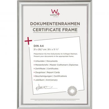 Walther Trendstyle       21x29,7 Kunststoff silber DIN A4  KP130S