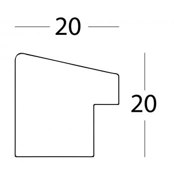 Walther Fiorito eiche      20x20 Holz inkl. Passepartout   EF220E