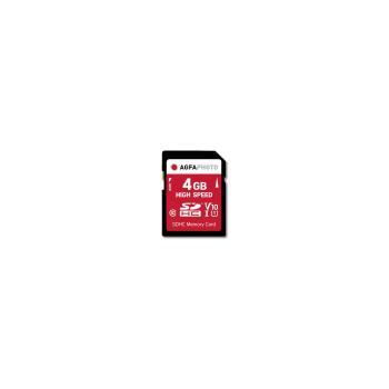 AgfaPhoto SDHC Karte         4GB High Speed Class 10 UHS I U1 V10