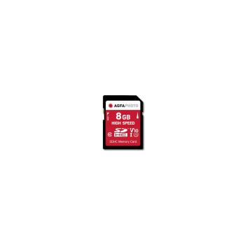 AgfaPhoto SDHC Karte         8GB High Speed Class 10 UHS I U1 V10