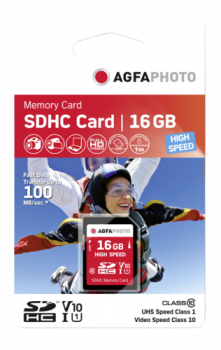 AgfaPhoto SDHC Karte        16GB High Speed Class 10 UHS I