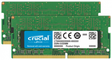 Crucial 32GB DDR4 2666 MT/s Kit 16GBx2 SODIMM 260pin for Mac