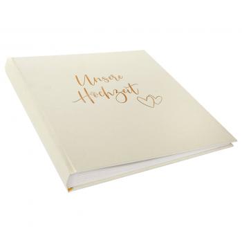 Goldbuch Herzklopfen       30x31 60 weiße Seiten Hochzeit   08174