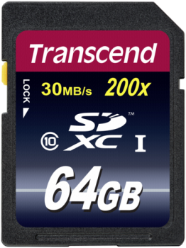 Transcend SDXC              64GB Class 10