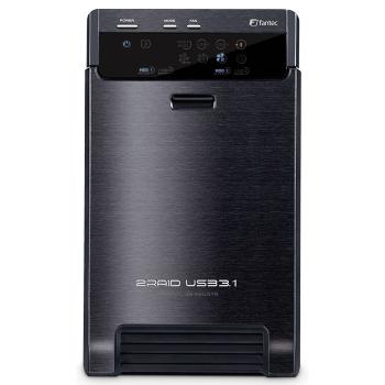Fantec  QB-X2U31R schwarz 2 x 3,5 SATA Raid HDD USB 3.1