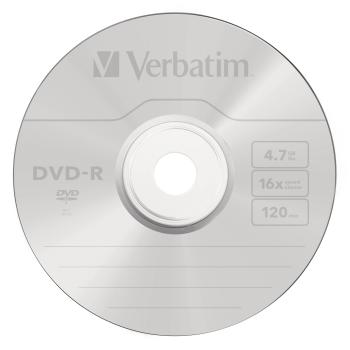 4x50 Verbatim DVD-R 4,7GB 16x Speed, matt silver