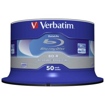 4x50 Verbatim BD-R Blu-Ray 25GB 6x Speed Datalife No-ID Cakebox