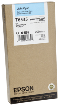 Epson Tintenpatrone light cyan T 653 200 ml              T 6535