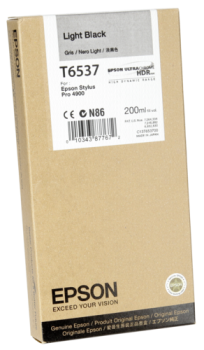 Epson Tintenpatrone light schwarz T 653 200 ml      T 6537