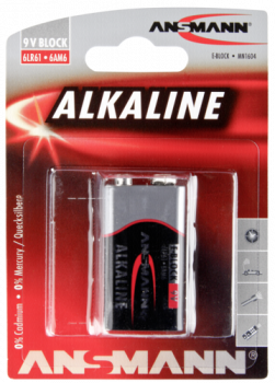 1 Ansmann Alkaline 9V-Block red-line