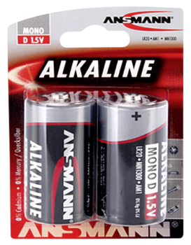 1x2 Ansmann Alkaline Mono D LR 20 red-line