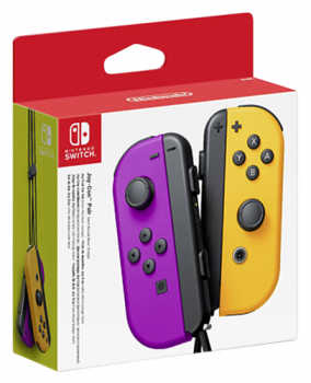 Nintendo Joy-Con 2er Set Neon Lila / Neon Orange