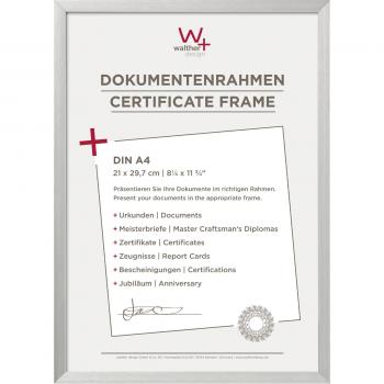 Walther Chair   DIN A4   21x29,7 Aluminium silber          AJ130S