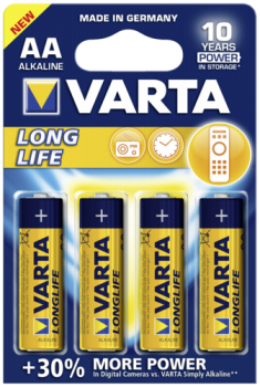 1x4 Varta Longlife Extra Mignon AA LR 6