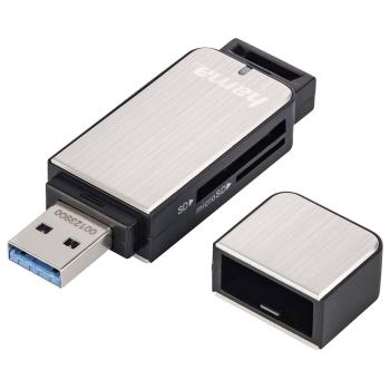 Hama USB 3.0 Multikartenleser SD/microSD Alu schwarz/silber