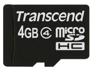 Transcend microSDHC          4GB Class 4