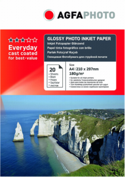 AgfaPhoto Everyday Photo Inkjet Paper Glossy 180 g A 4 20 Blatt